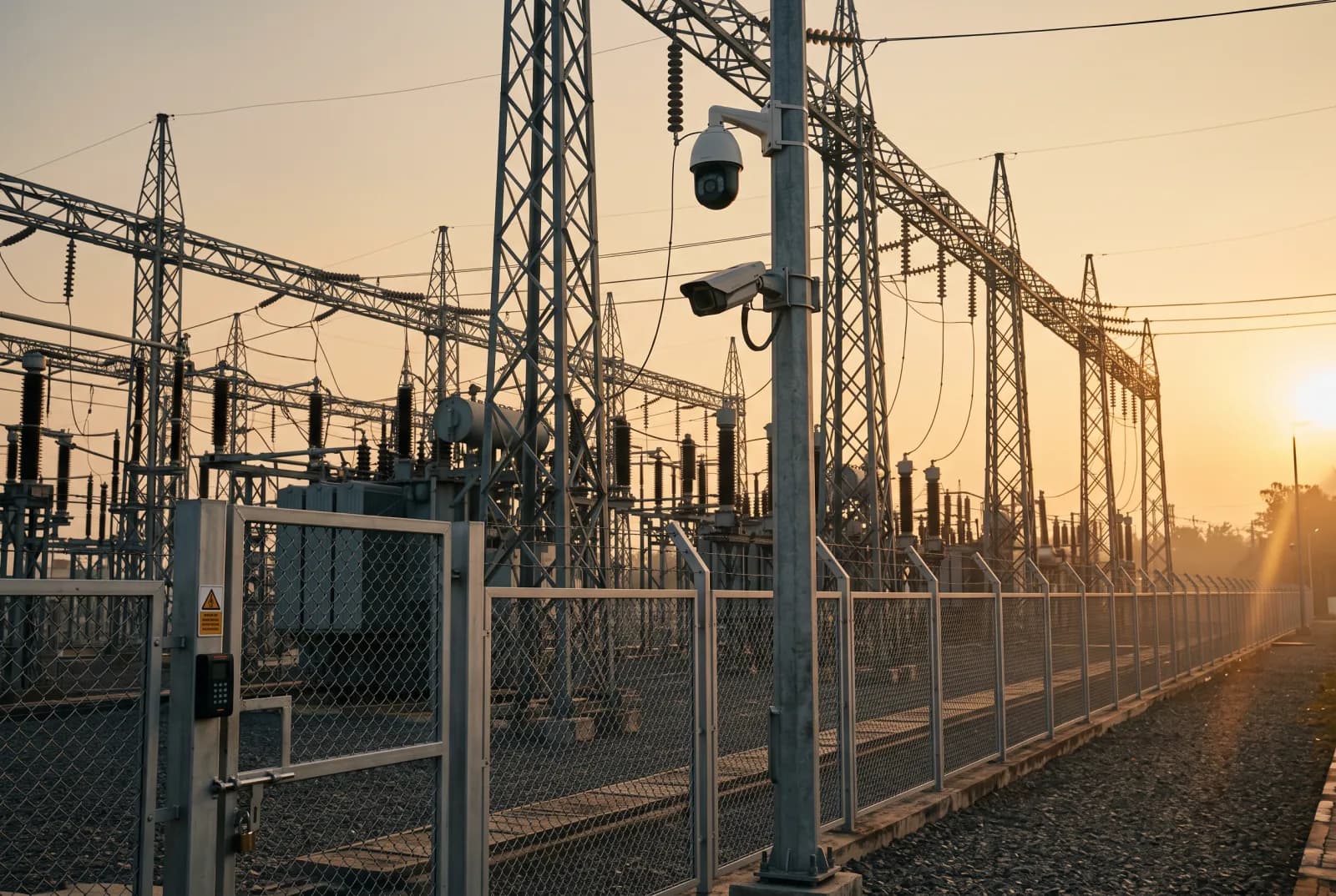 Power & utilities — CCTV and access control installed in Chennai by Waei Enterprise